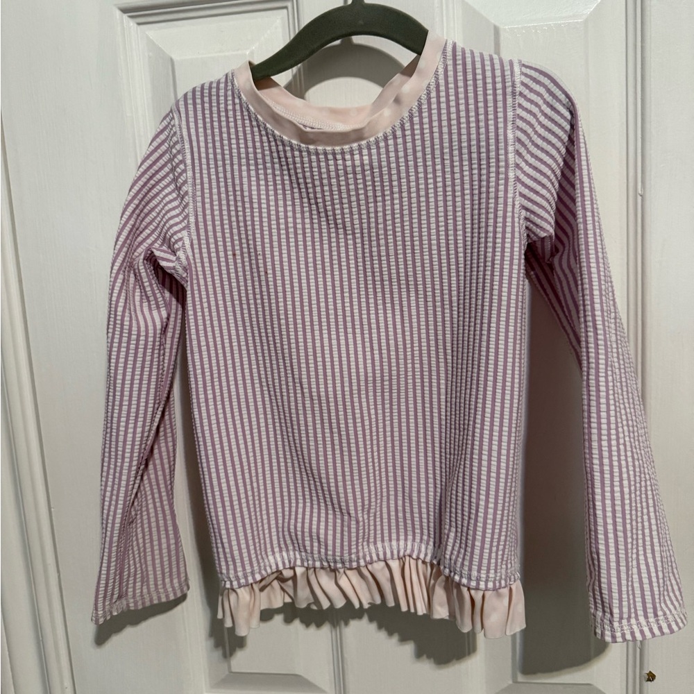 Ruffle butts rash guard size 5t